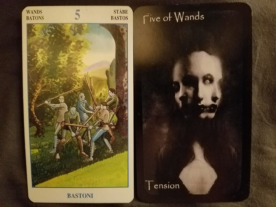 Card of the month Five of Wands